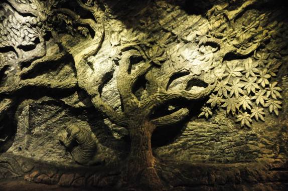 Escultura em sal, na mina em Zipaquirá, próximo à Bogotá, na Colômbia